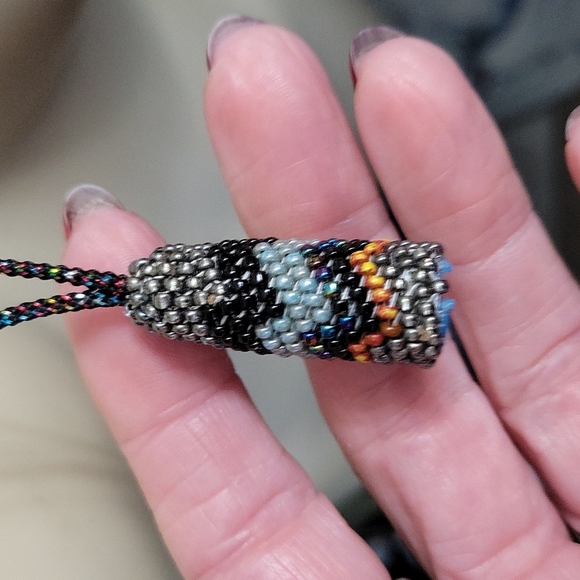 2-Southwest Indian handmade with seed beads Necklaces never worn - Picture 4 of 8